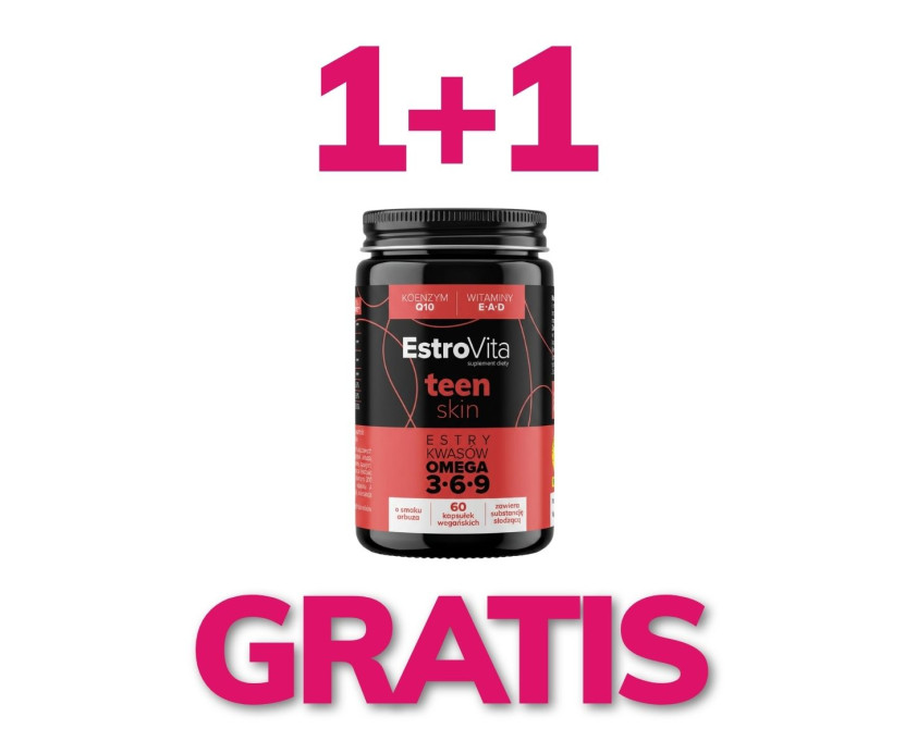 EstroVita Teen Skin - 60 kapsułek - 1+1 GRATIS
